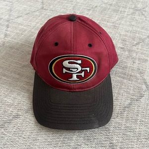 Vintage 1990s Twin Enterprises NFL Football San Francisco 49ers Red Snapback Hat